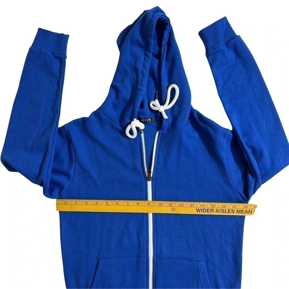 GIVON‎ Zip-up Hoodie Lightweight Comfortable Long Sleeve Kanga Pocket Womens XS